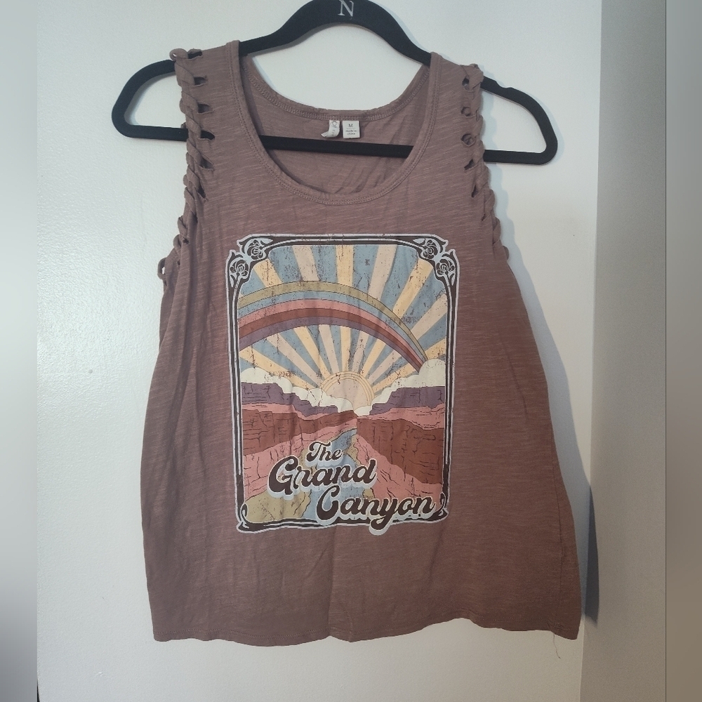 Cato Multicolored Crop Cut Out Tank Top